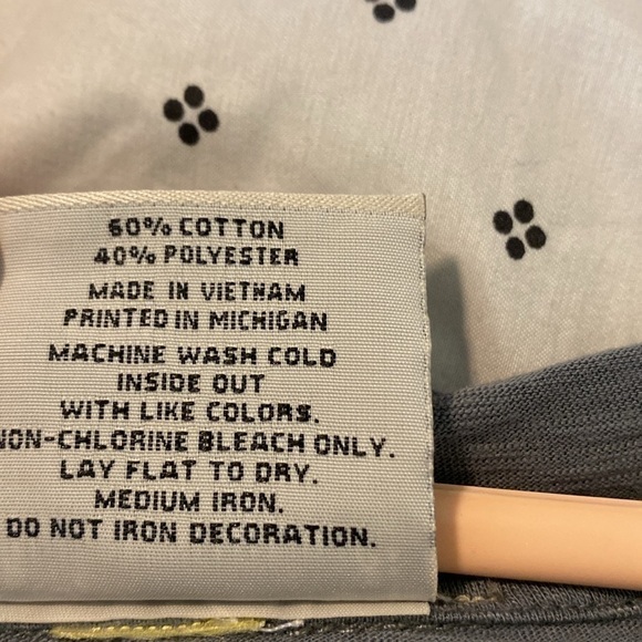 Ellembee gray long sleeve hooded moon and trees v neck cozy shirt large - Picture 5 of 9